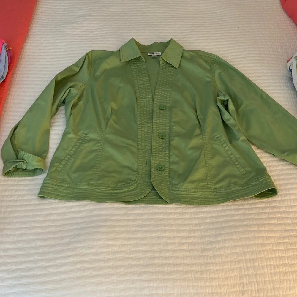 Womens 2X green jacket - Picture 1 of 7
